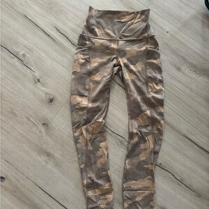 lululemon athletica Camouflage Leggings - Brown and Tan